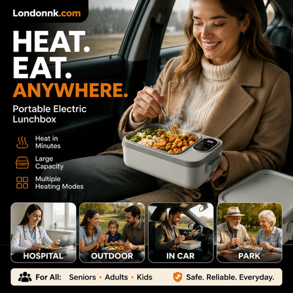 🍱Portable electric lunch box with self-heating