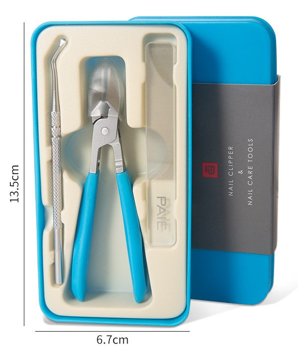 Anti-Splash 25° Slant Edge Nail Clipper 3-Piece Set – Precise Cut, Comfortable Grip & Safe Splash Guard
