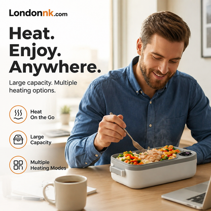 🍱Portable electric lunch box with self-heating