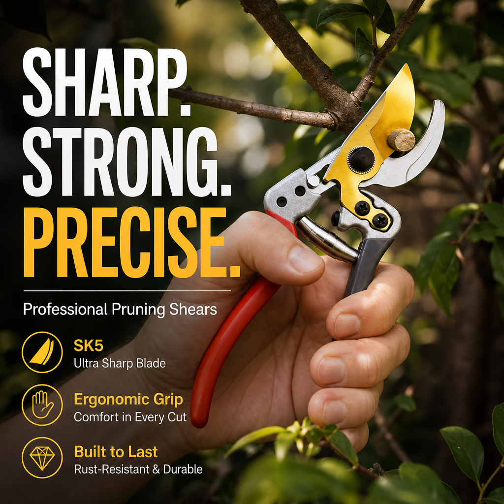 Versatile SK5 Sharp Durable Heavy-Duty Pruning Shears