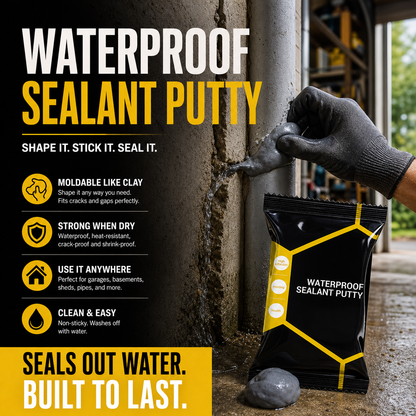 Waterproof Sealant Putty – Easy-to-Mold Filler for Pipe Openings & Wall Gaps