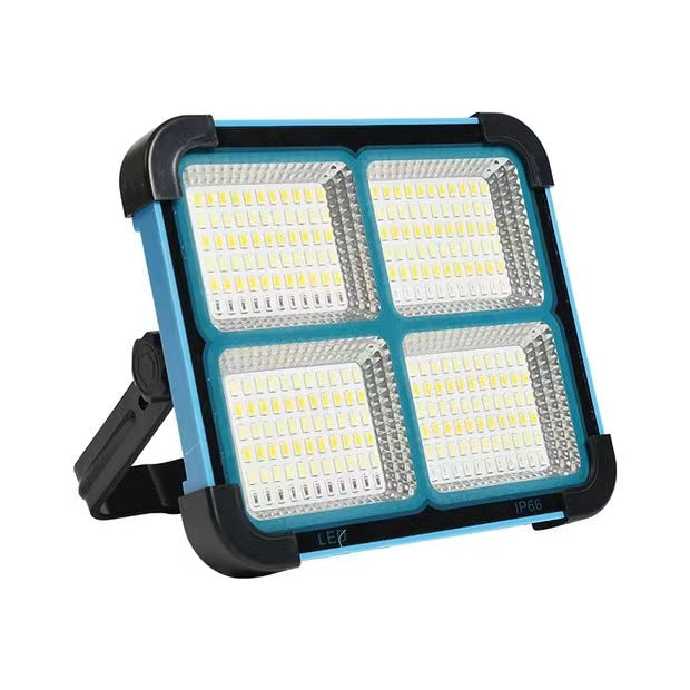 🏕️☀️Solar Rechargeable LED Work Light - 288 Super Bright 5730 Beads Floodlight, USB & Type-C Charging, 5 Lighting Modes, IP65 Waterproof Portable Solar Outdoor Lights, Work Accessories for Survival Camping