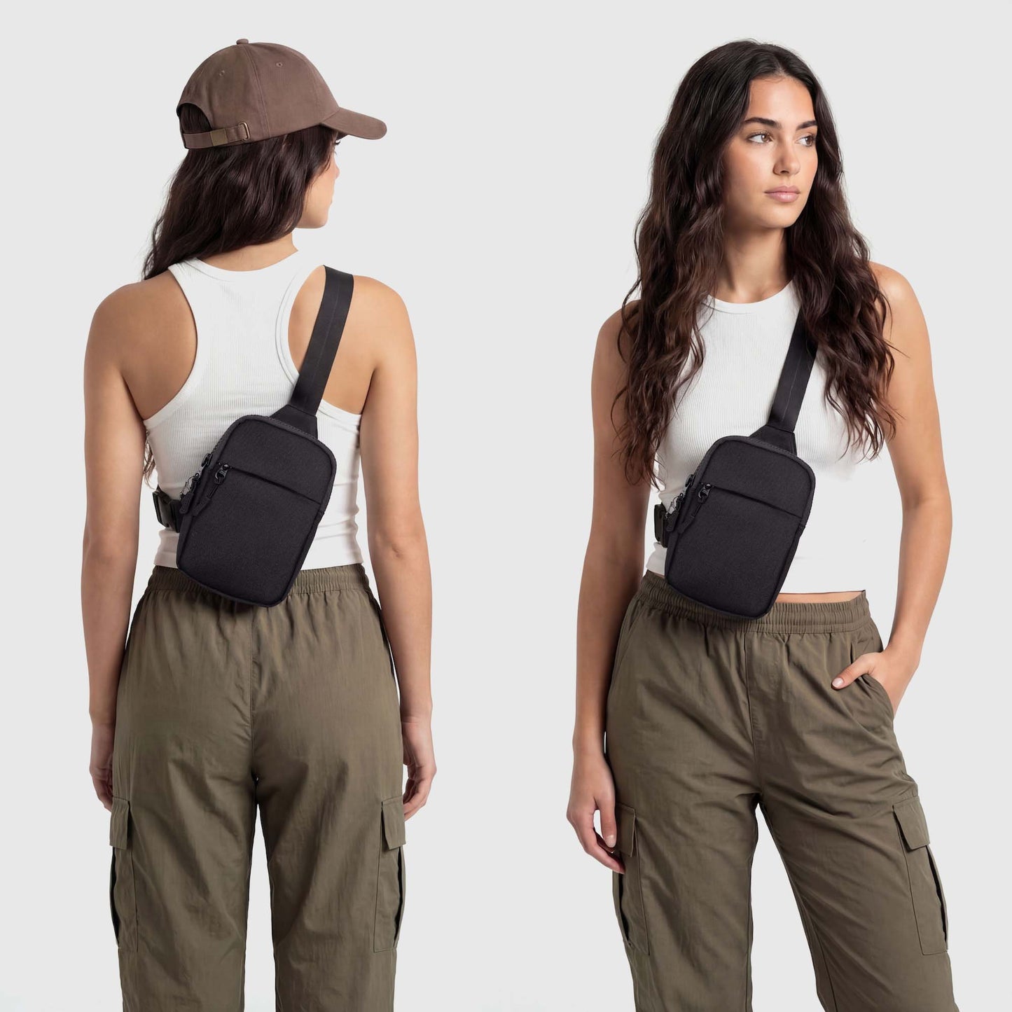 🎒Upgraded Travel Sling Bag 2.0 – Anti-Theft & 500D Durability