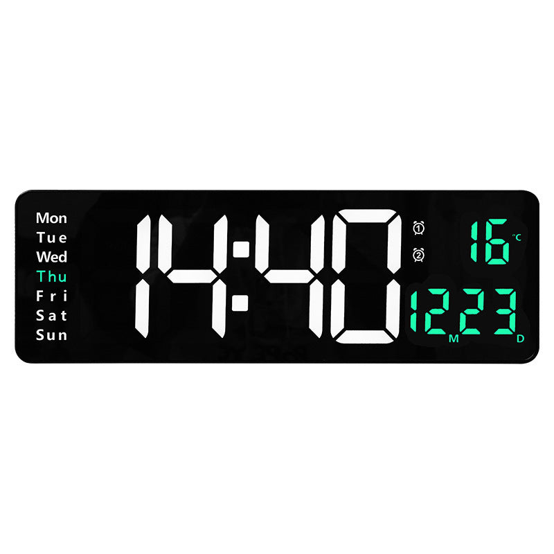 ⚡16" Large Digital Clock with Temperature, Date, Auto DST, Night Light, Auto Brightness Dimmer