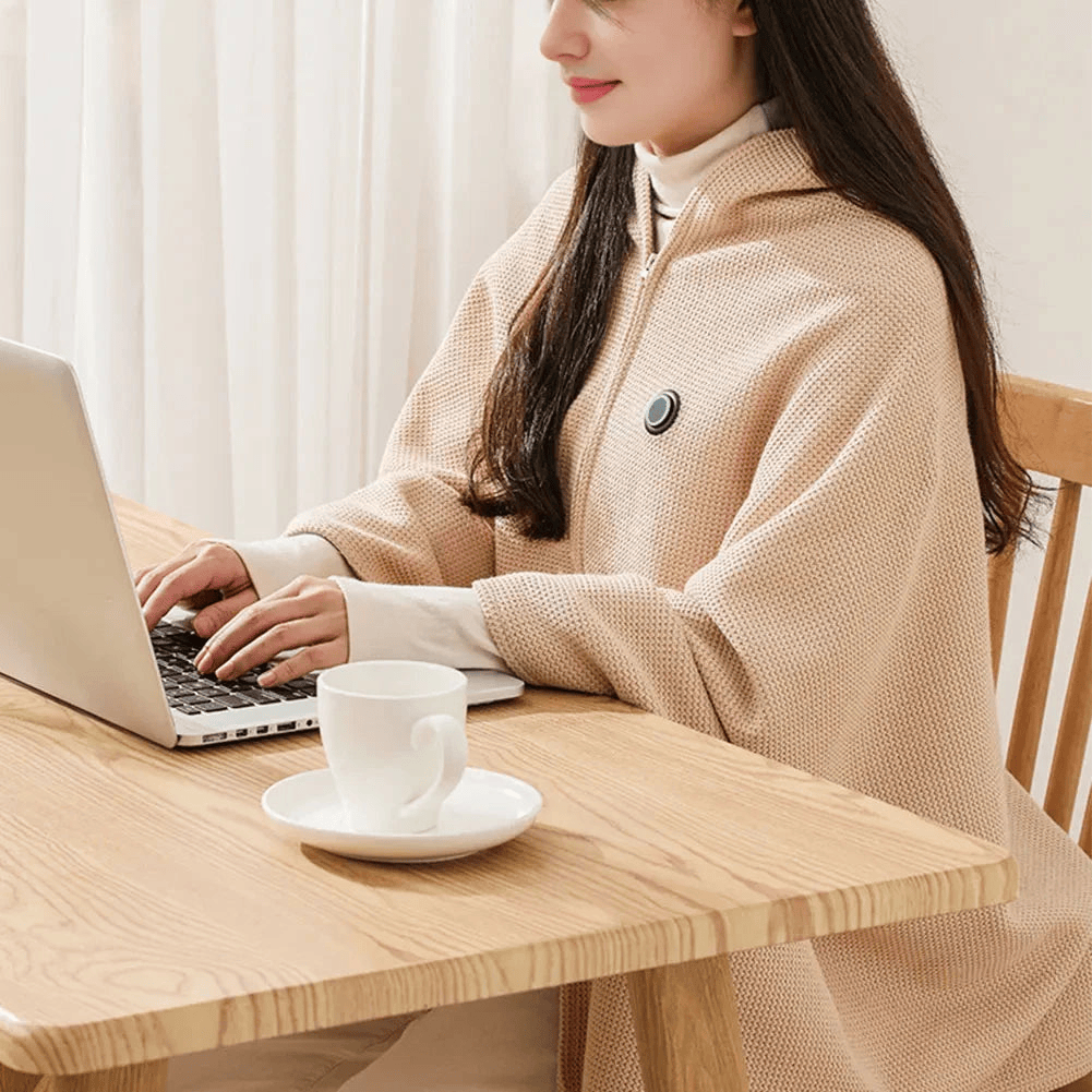 Portable Soft Zipper Electric Heated Blanket Shawl☀️Warm the entire winter