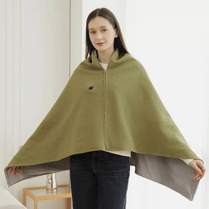 Portable Soft Zipper Electric Heated Blanket Shawl☀️Warm the entire winter