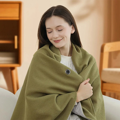Portable Soft Zipper Electric Heated Blanket Shawl☀️Warm the entire winter