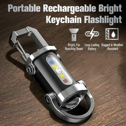 1200LM Super Bright Mini Keychain Flashlight Waterproof