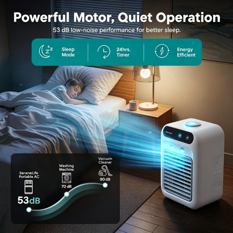 🌬️Portable 3-in-1 Quiet Fan Air Conditioner✅Factory Direct Sales⌛Limited Quantity💥Best Price