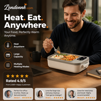 🍱Portable electric lunch box with self-heating