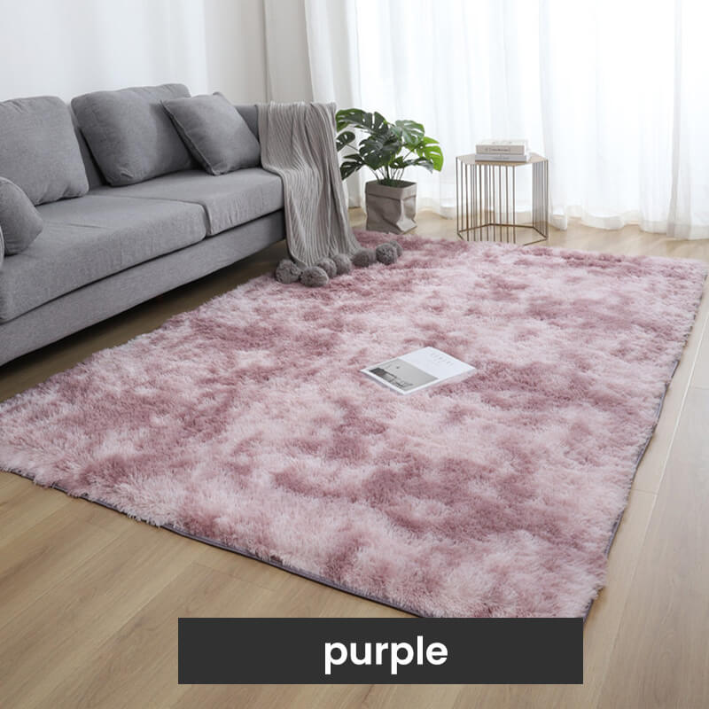 🛋️Gradient Color Plush Floor Mat