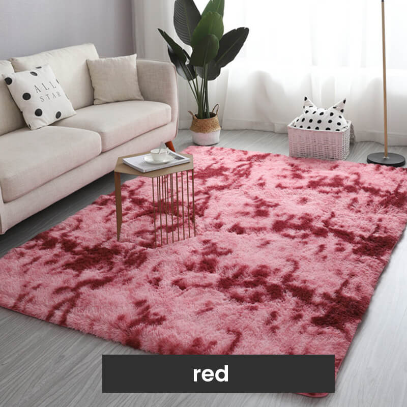 🛋️Gradient Color Plush Floor Mat