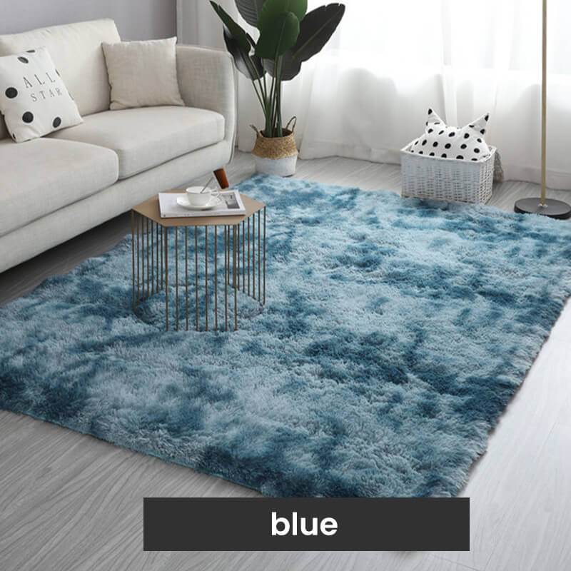 🛋️Gradient Color Plush Floor Mat