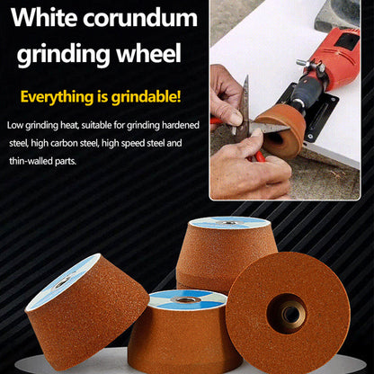 Ultra-Durable White Corundum Metal Grinding Wheel - Powerful Rust Removal and Smooth Grinding