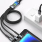 💥⚡Transparent Luminous 3-in-1 Super Fast Charging Cable