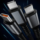 💥⚡Transparent Luminous 3-in-1 Super Fast Charging Cable