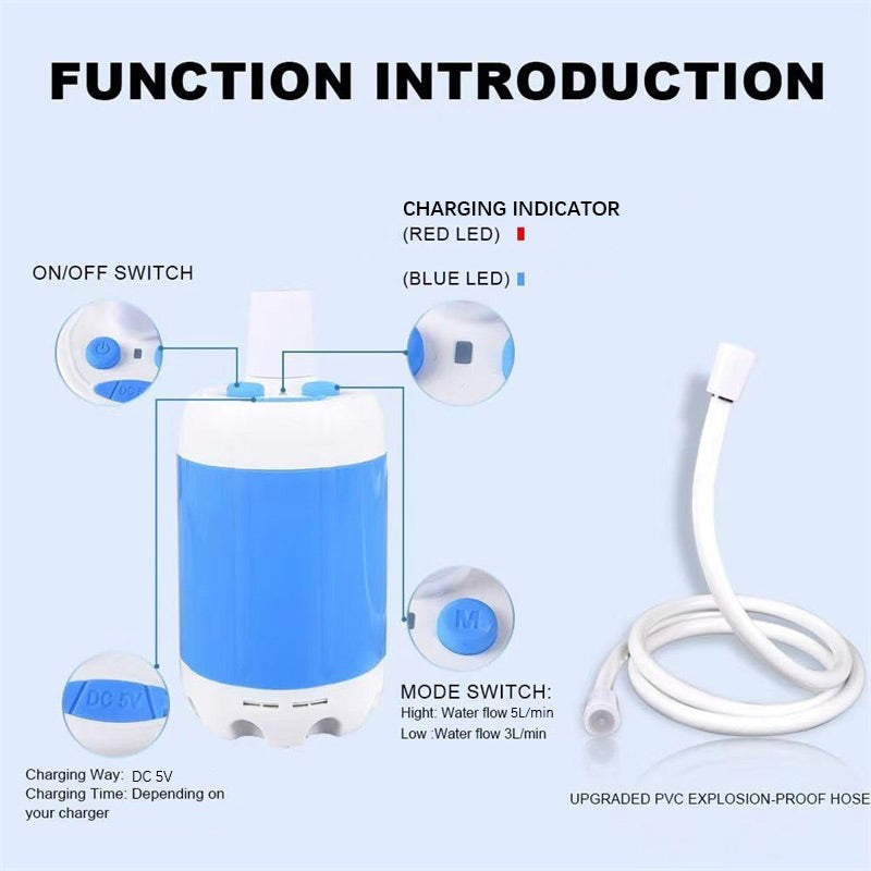 🔥Camping Essentials - While Stocks Last💦Portable Shower for Camping with Water Pump