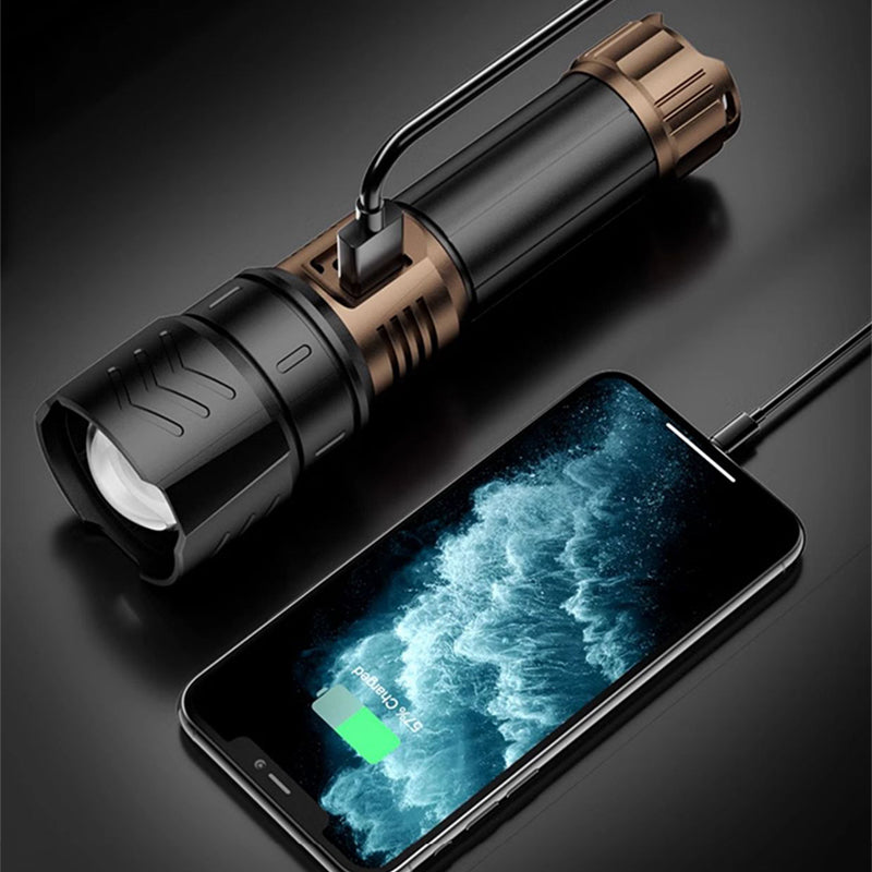 🔥High Brightness and Long-Distance Illumination LED Flashlight