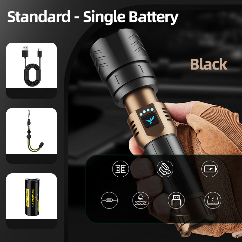 🔥High Brightness and Long-Distance Illumination LED Flashlight