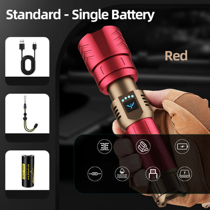 🔥High Brightness and Long-Distance Illumination LED Flashlight