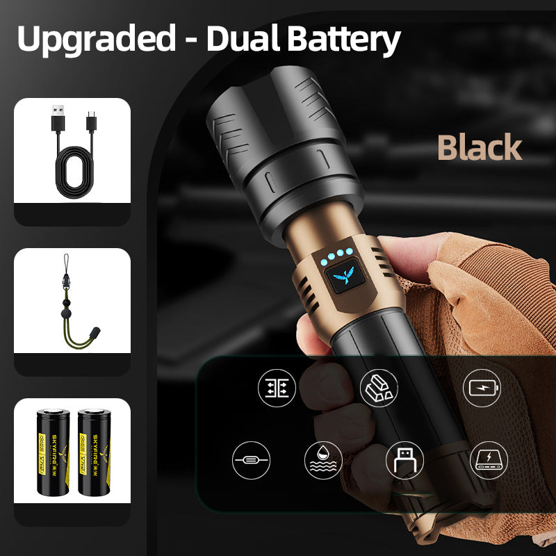 🔥High Brightness and Long-Distance Illumination LED Flashlight