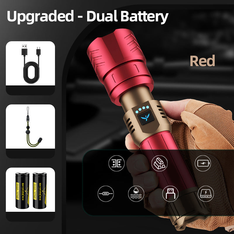 🔥High Brightness and Long-Distance Illumination LED Flashlight