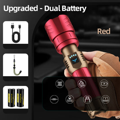 🔥High Brightness and Long-Distance Illumination LED Flashlight