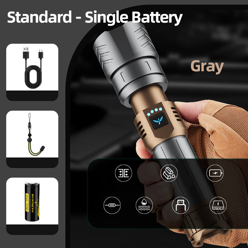 🔥High Brightness and Long-Distance Illumination LED Flashlight