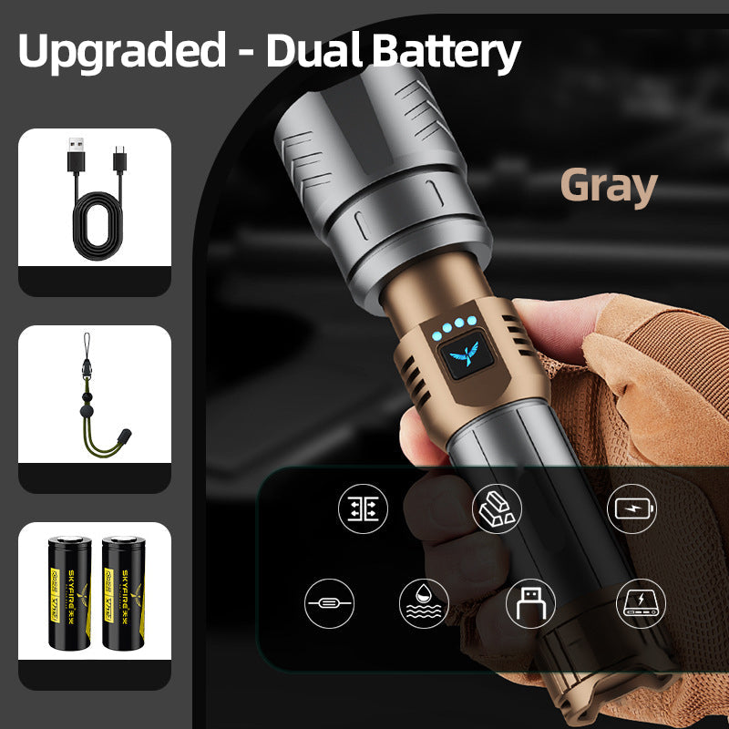 🔥High Brightness and Long-Distance Illumination LED Flashlight