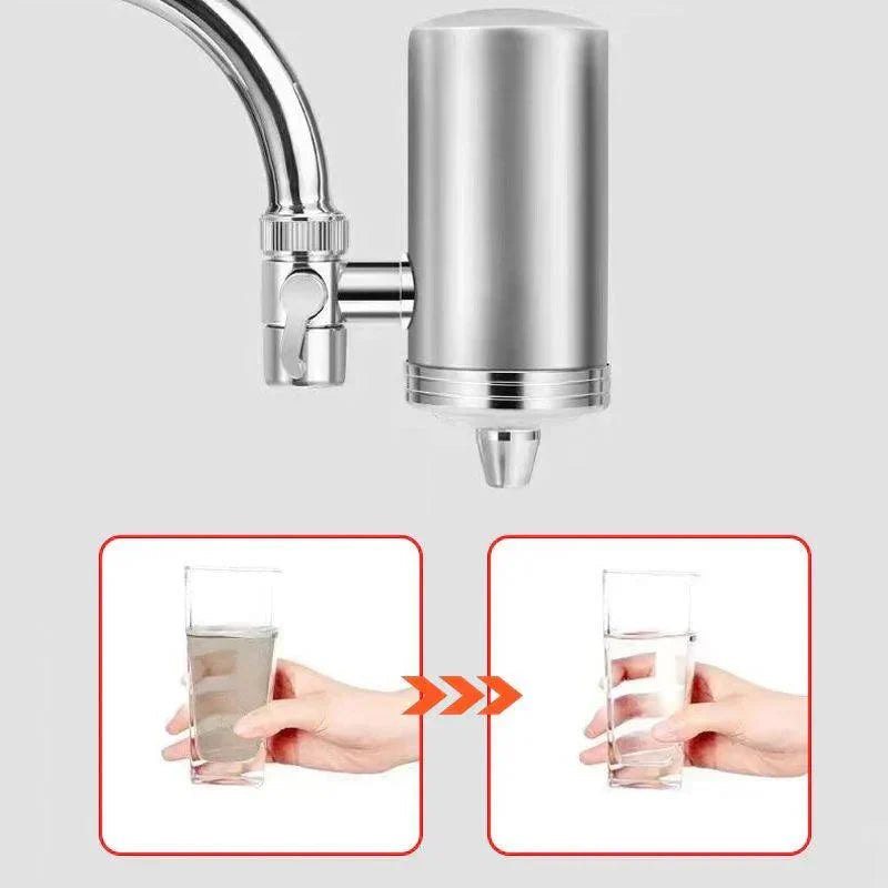 🔥HOT SALE 50% OFF🔥 Installation-free Stainless Steel Household Faucet Water Purifier