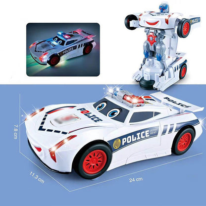 Universal Deformation Electric Police Toy Car