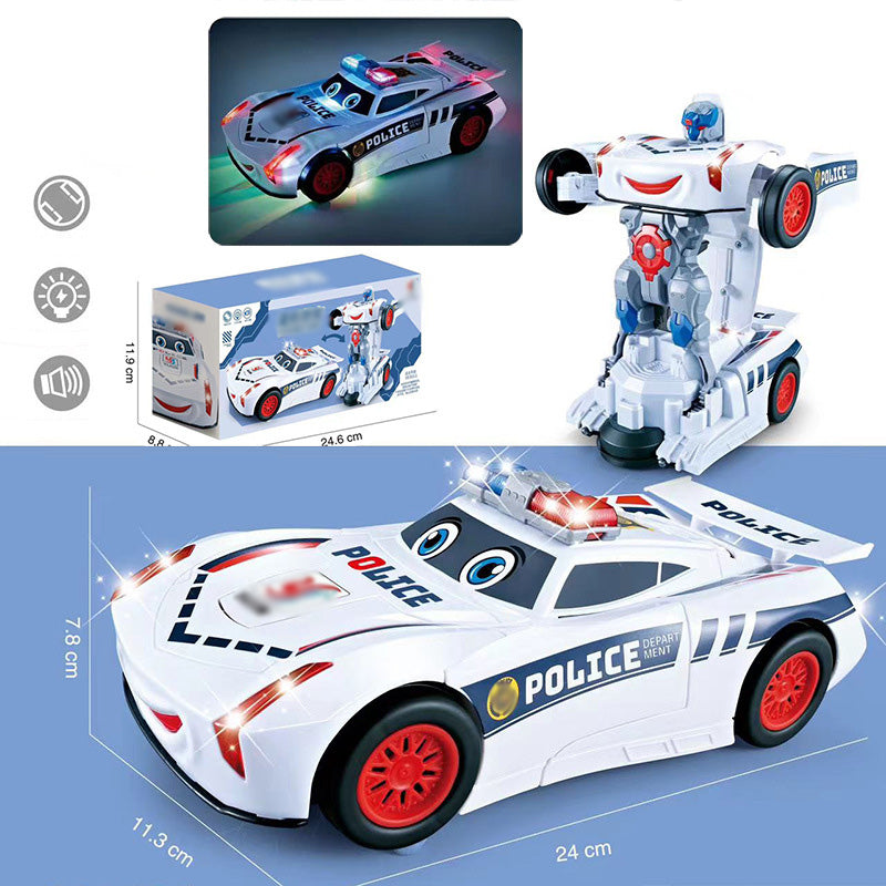Universal Deformation Electric Police Toy Car