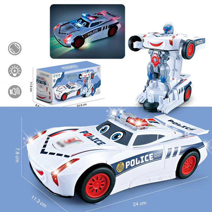 Universal Deformation Electric Police Toy Car