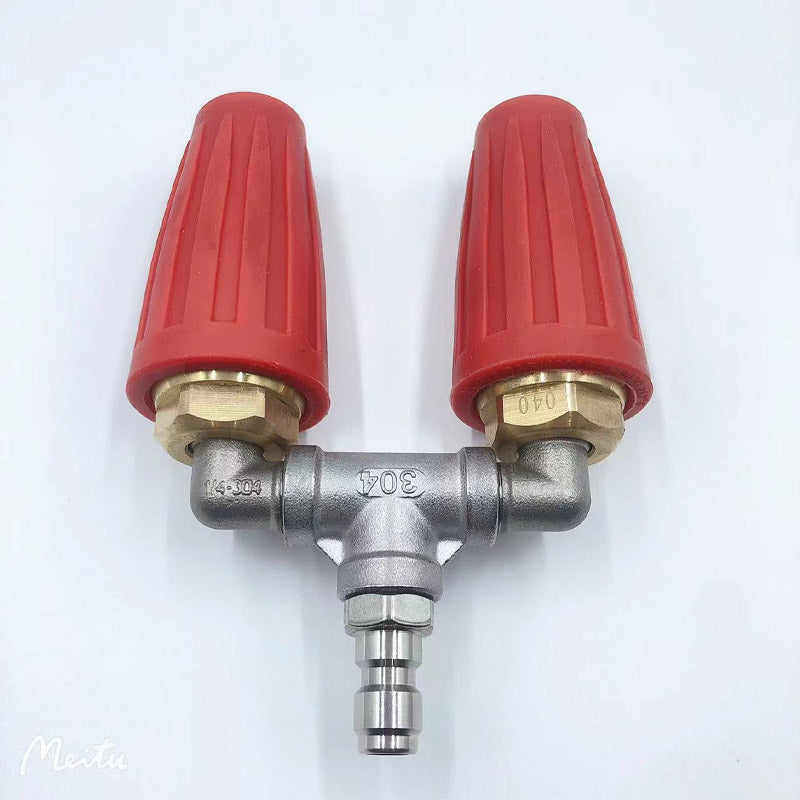🚿 Stainless Steel Turbo Nozzle 🌟 – Perfect for terraces, cars, and facades