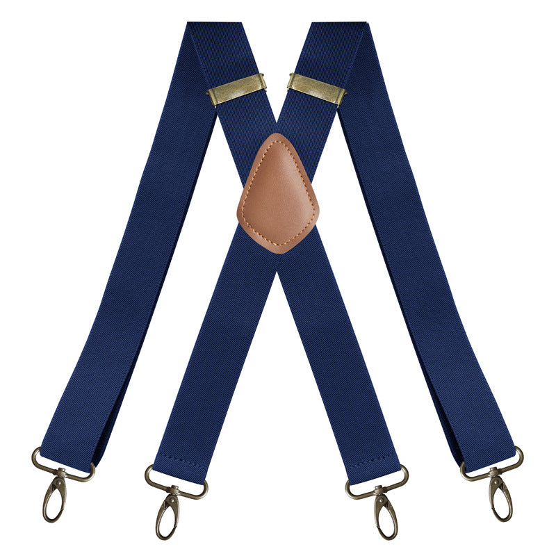 Men's X-Back Suspenders with Hook Clips