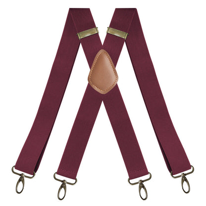 Men's X-Back Suspenders with Hook Clips