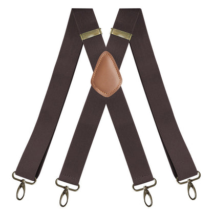 Men's X-Back Suspenders with Hook Clips