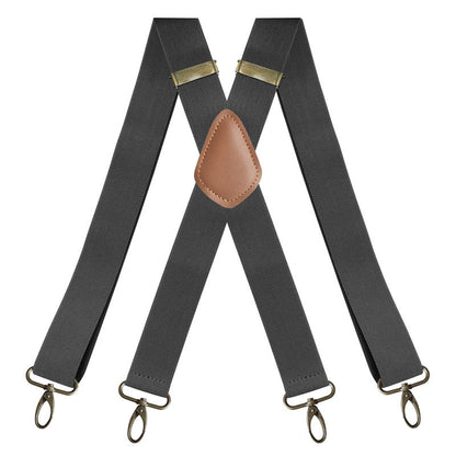 Men's X-Back Suspenders with Hook Clips