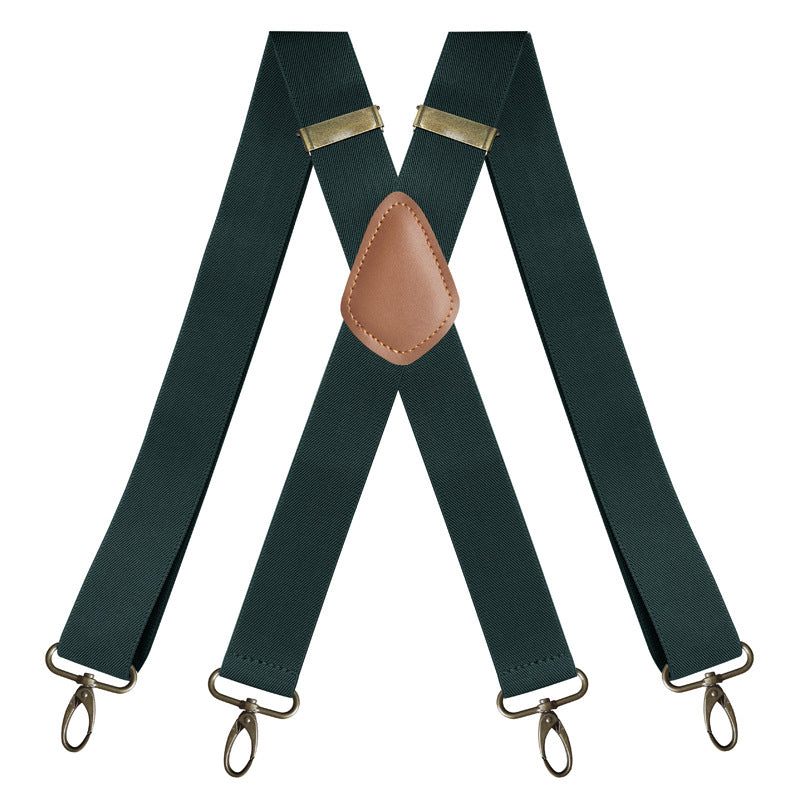 Men's X-Back Suspenders with Hook Clips