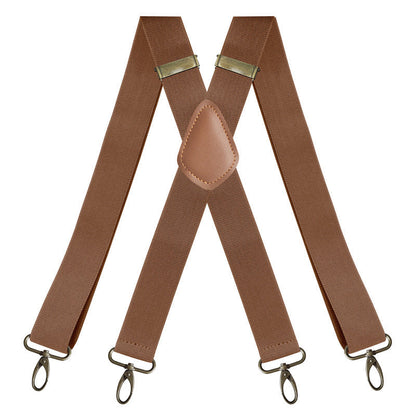 Men's X-Back Suspenders with Hook Clips