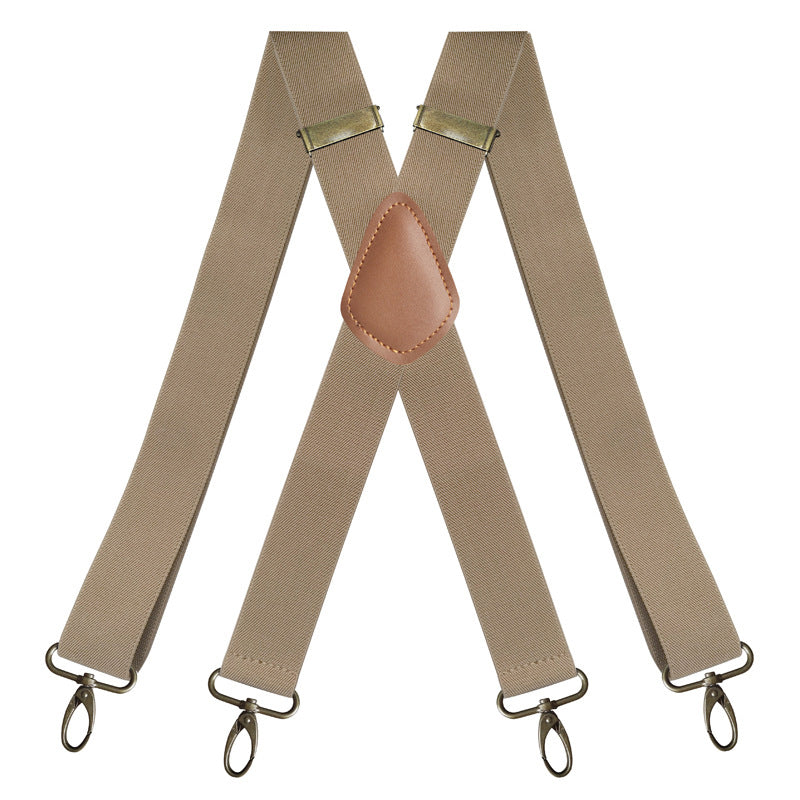 Men's X-Back Suspenders with Hook Clips
