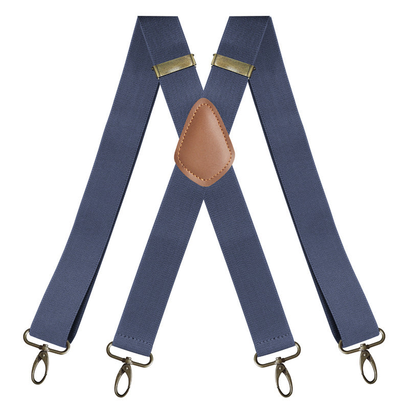Men's X-Back Suspenders with Hook Clips