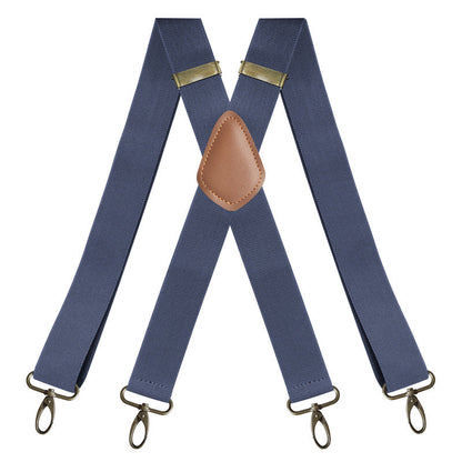 Men's X-Back Suspenders with Hook Clips