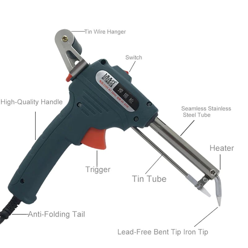 🔥Soldering Iron Kit Corded Solder Iron Internal Heat Electric Welding Tool with Welding Wire for Circuit Board Computer Electronic Repair