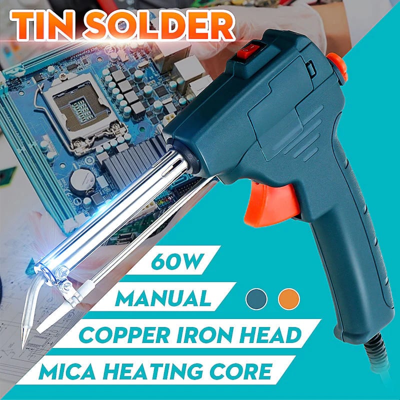 🔥Soldering Iron Kit Corded Solder Iron Internal Heat Electric Welding Tool with Welding Wire for Circuit Board Computer Electronic Repair