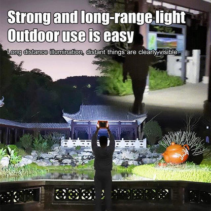🏕️☀️Solar Rechargeable LED Work Light - 288 Super Bright 5730 Beads Floodlight, USB & Type-C Charging, 5 Lighting Modes, IP65 Waterproof Portable Solar Outdoor Lights, Work Accessories for Survival Camping