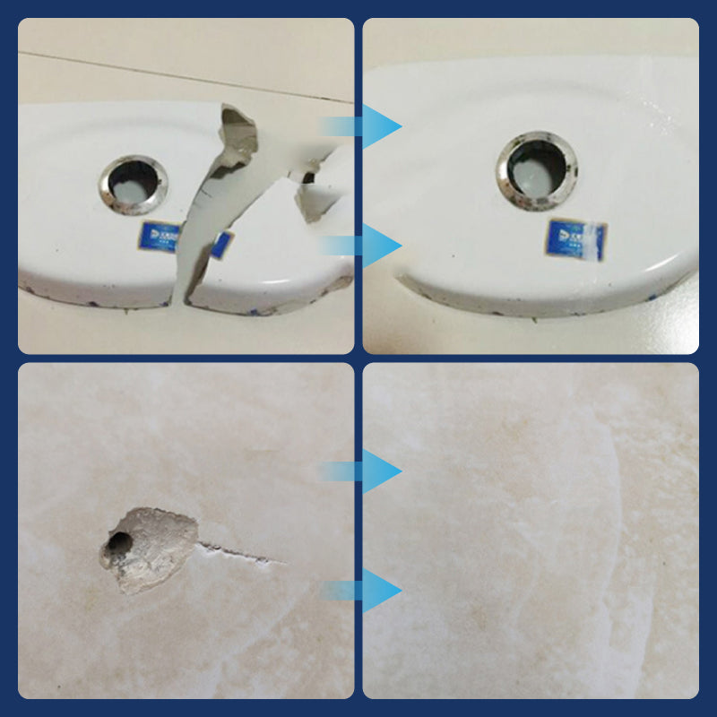 💧Multi-functional waterproof and anti-corrosion repair adhesive🔥 (suitable for ceramic floor tiles, walls, and kitchen countertops) saves time and costs.