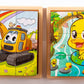 9pcs Six-sided Picture 3D Wooden Puzzle Kit