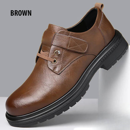 🔥Men's Breathable Retro PU Leather Soft Sole Shoes🔥
