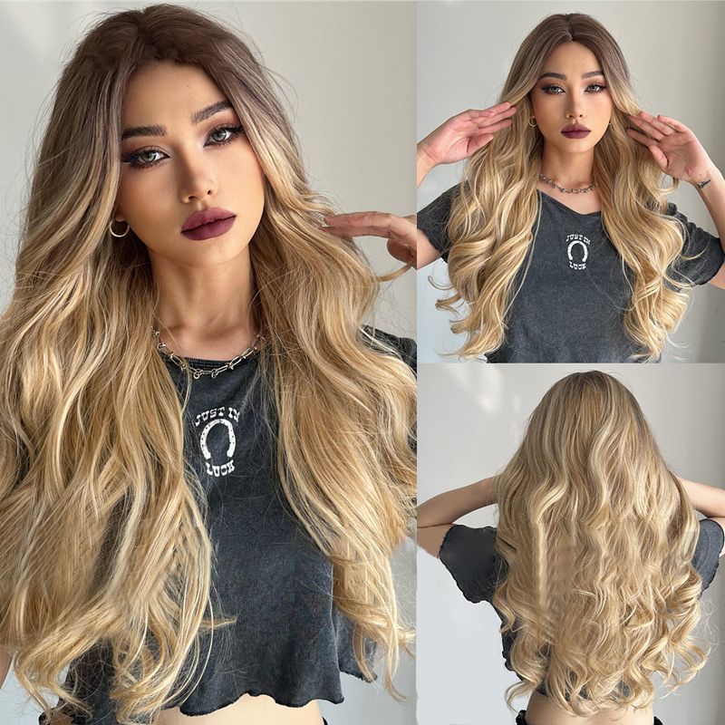 💇Gorgeous Fluffy Long Curly Wig – Natural, Comfortable & Adjustable!